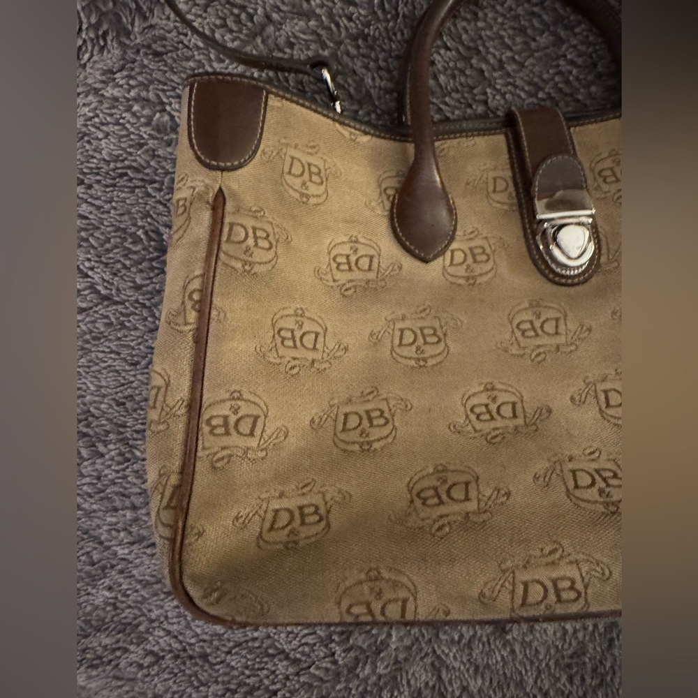 DOONEY AND BOURKE Vintage Signature Double Handle Shoulder Bag - Picture 12 of 13